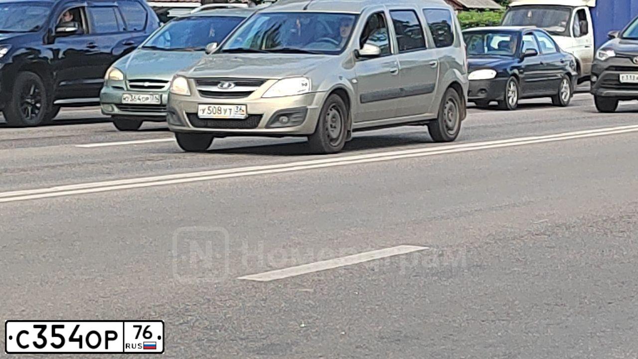 Фото автомобиля LADA 2191 GRANTA, 2018 — госномер С354ОР76. Цвет: КОРИЧНЕВЫЙ