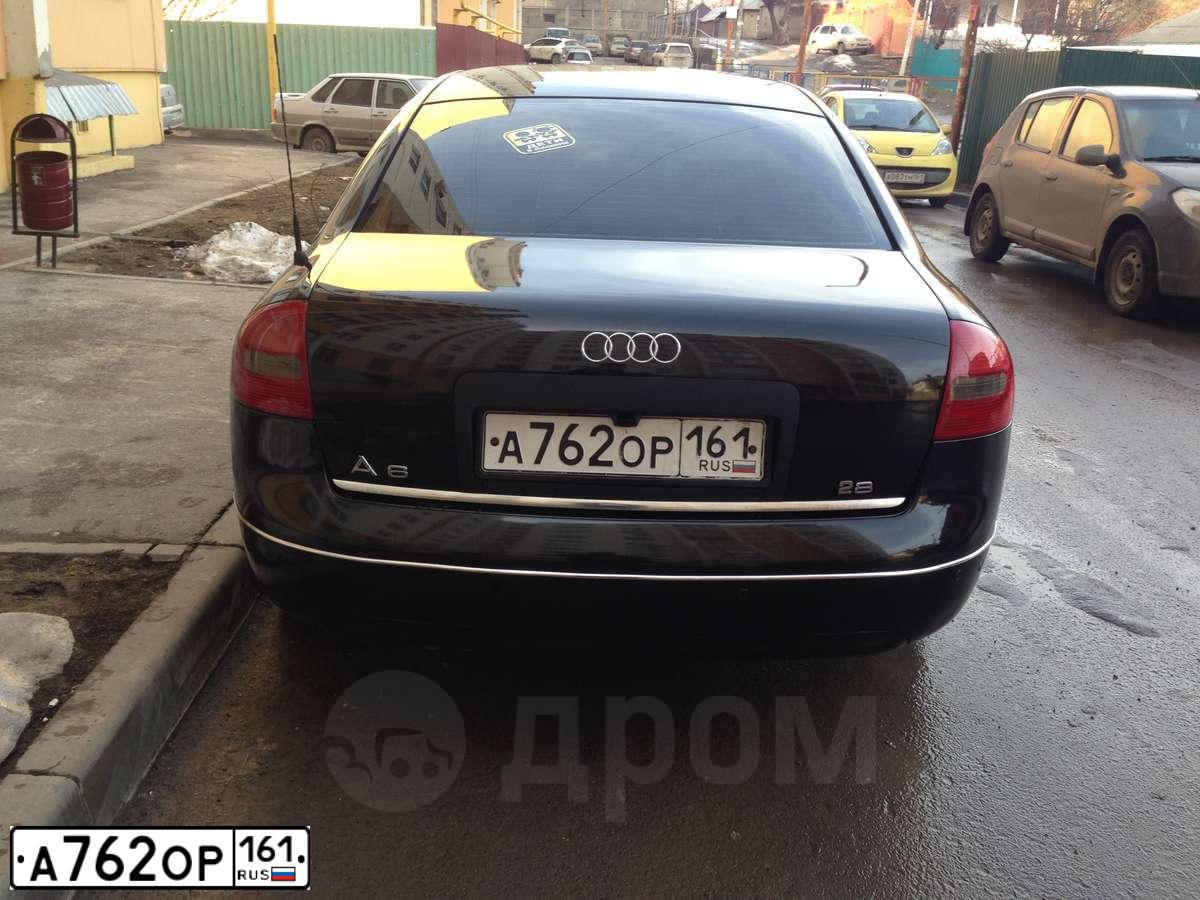 Фото автомобиля AUDI A6, 2001 — госномер А762ОР161. Цвет: ЧЕРНЫЙ