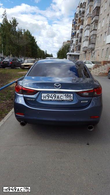 Фото автомобиля MAZDA 6, 2013 — госномер М404НТ86. Цвет: ГОЛУБОЙ