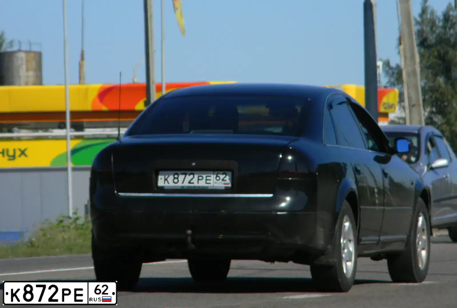 Фото автомобиля AUDI A6, 1998 — госномер А417ОУ62. Цвет: ЧЕРНЫЙ
