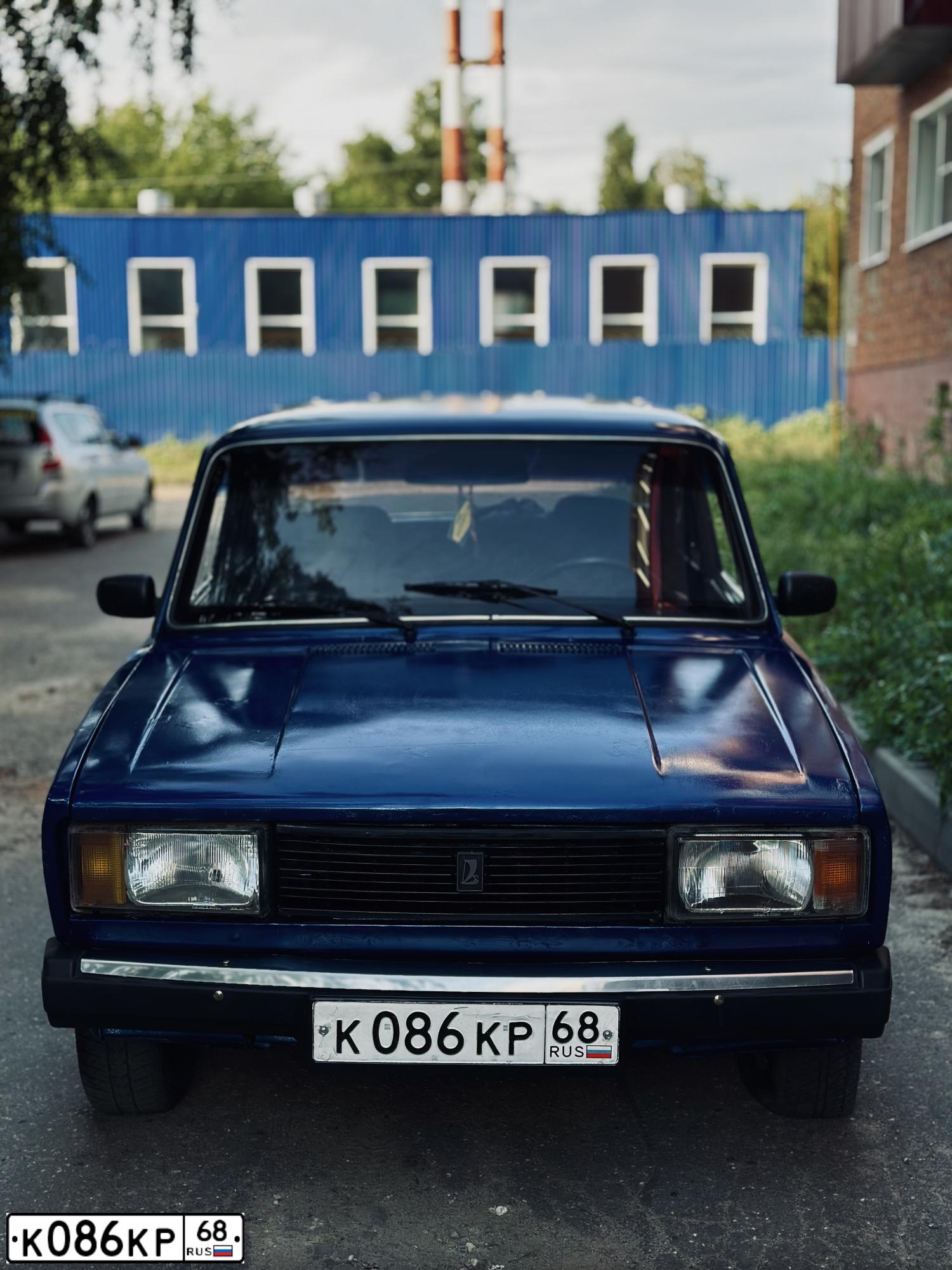 Фото автомобиля LADA 2105, 1999 — госномер К086КР68. Цвет: СИНИЙ