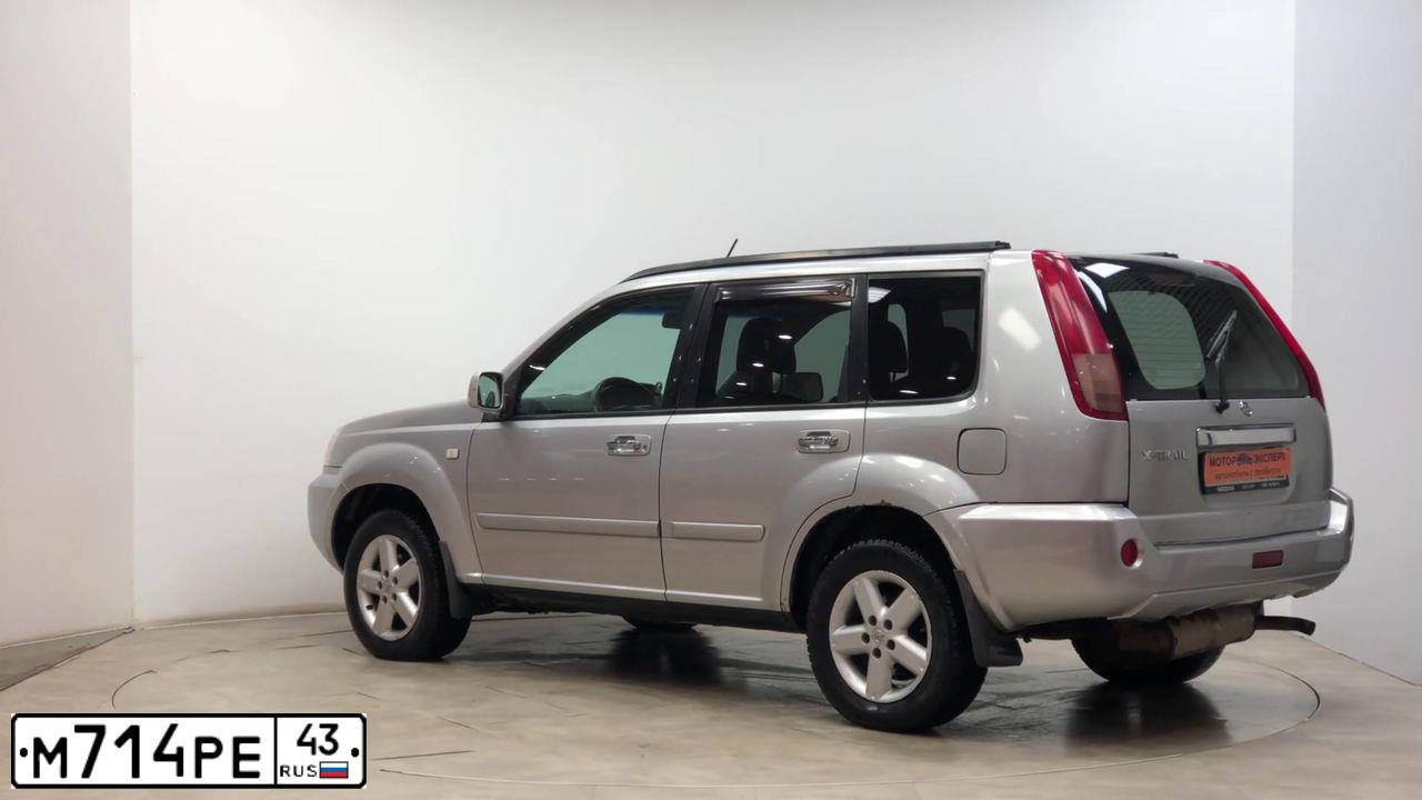 Фото автомобиля NISSAN X-TRAIL, 2005 — госномер Т715УМ69. Цвет: Серебристый