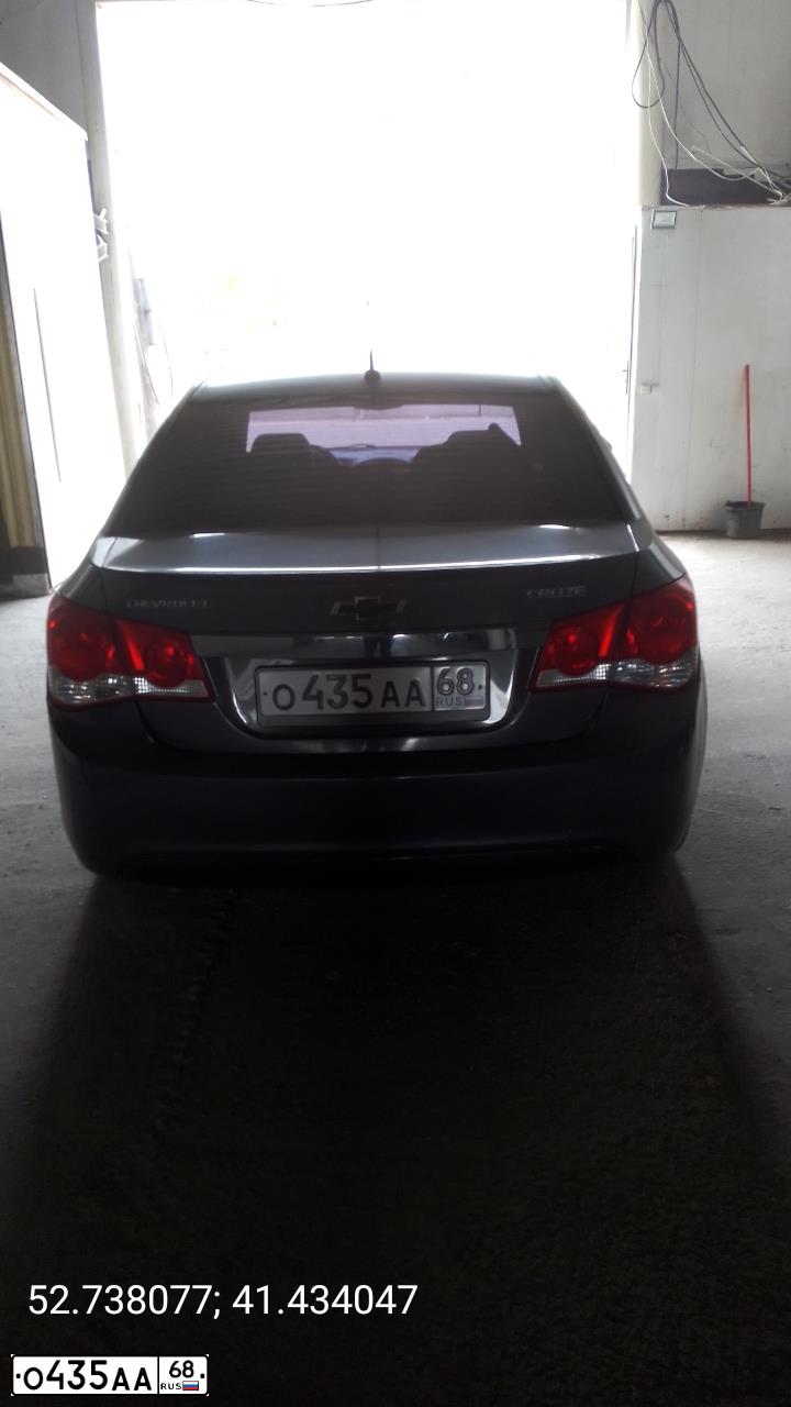 Фото автомобиля CHEVROLET CRUZE, 2011 — госномер О435АА68. Цвет: Серый