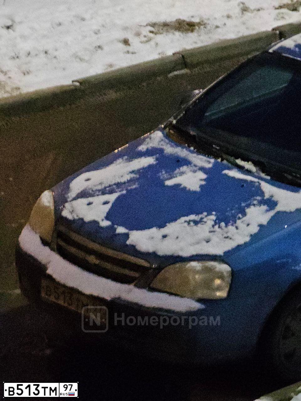 Фото автомобиля CHEVROLET LACETTI, 2004 — госномер В513ТМ97. Цвет: СИНИЙ