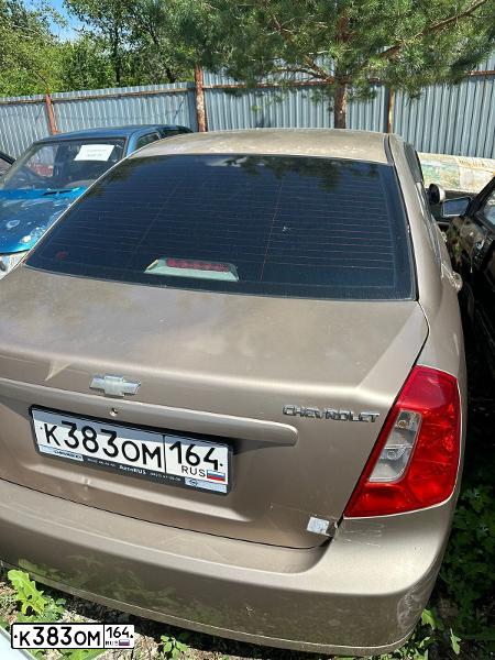 Фото автомобиля CHEVROLET LACETTI, 2007 — госномер К383ОМ164. Цвет: БЕЖЕВЫЙ