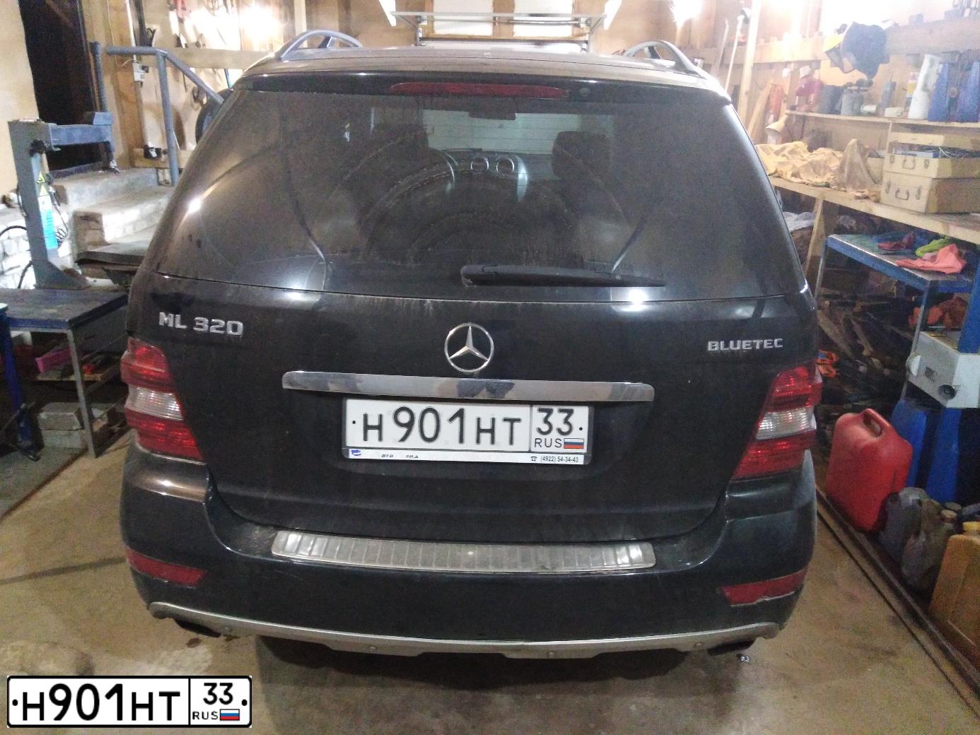 Фото автомобиля MERCEDES M-KLASSE, 2009 — госномер В330МК37. Цвет: ЧЕРНЫЙ