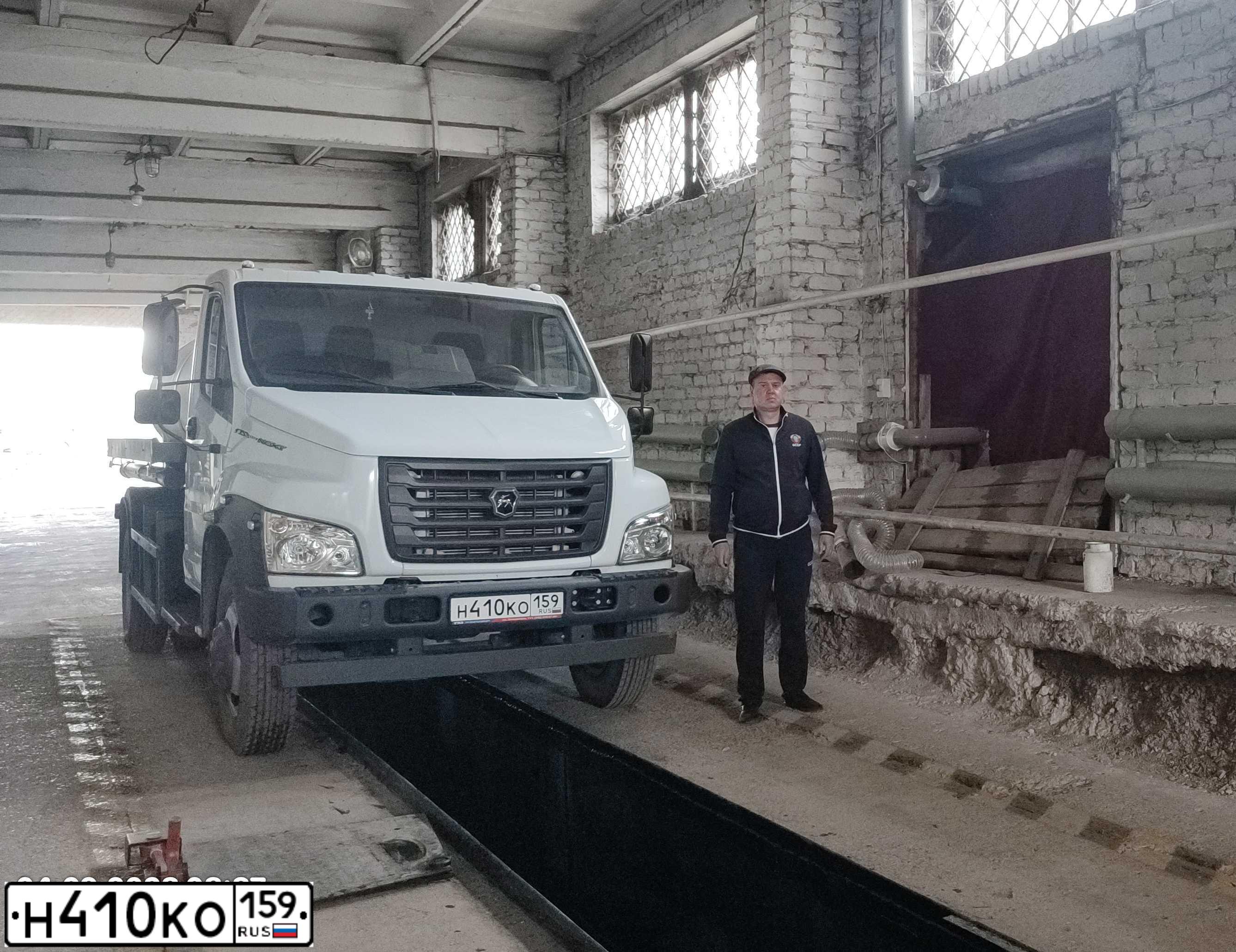 Фото автомобиля ГАЗ 2790Е-19, 2020 — госномер Н410КО159. Цвет: Белый