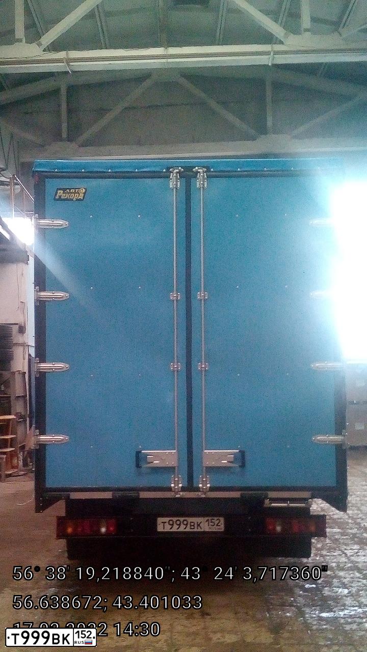 Фото автомобиля GAZ 3302 EL, 2012 — госномер Т999ВК152. Цвет: синий