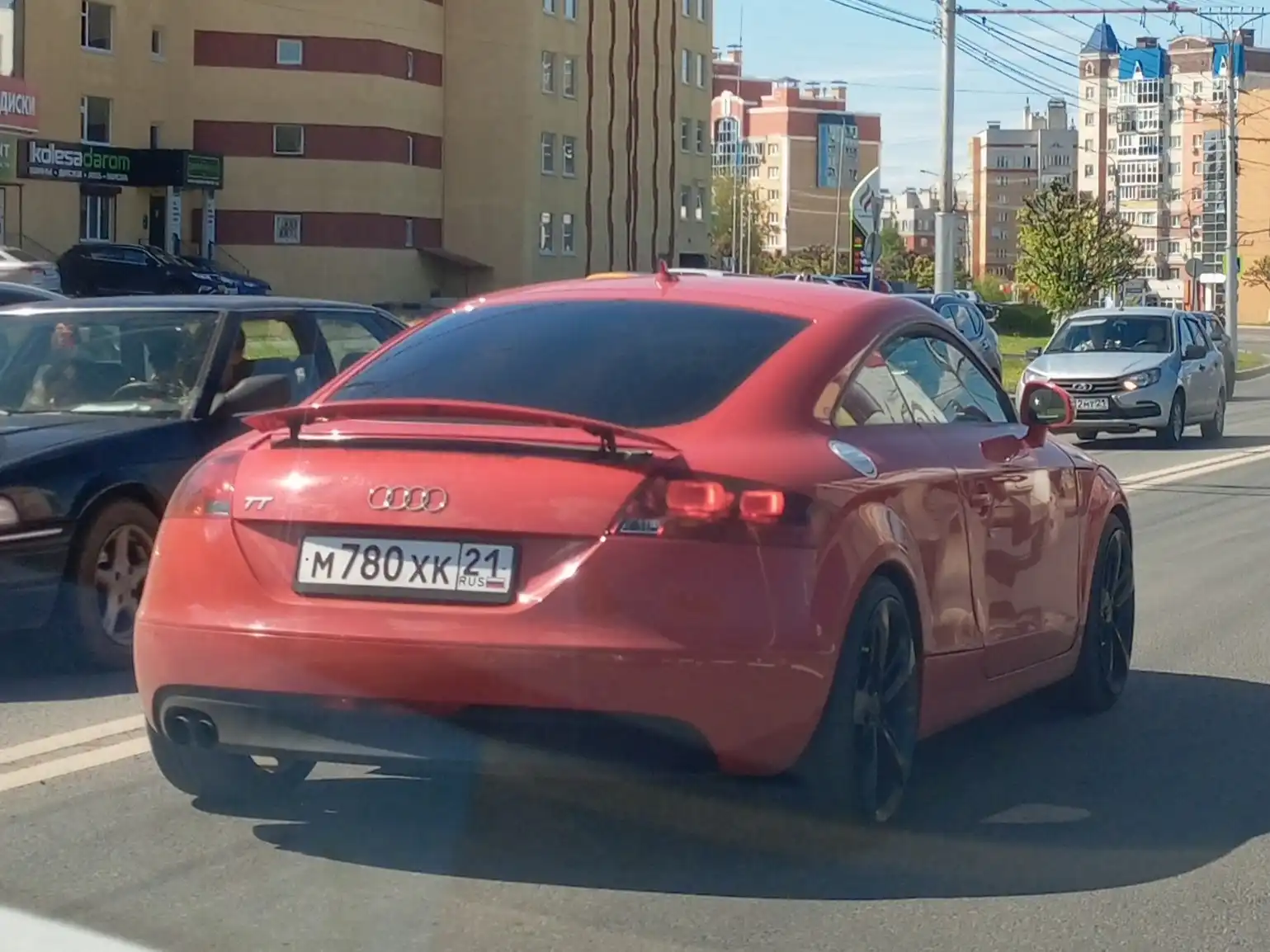 Фото автомобиля АУДИ ТТ, 2008 — госномер А770ТУ790. Цвет: Красный