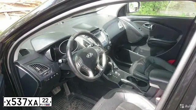 Фото автомобиля HYUNDAI IX35, 2010 — госномер Х537ХА22. Цвет: ЧЕРНЫЙ