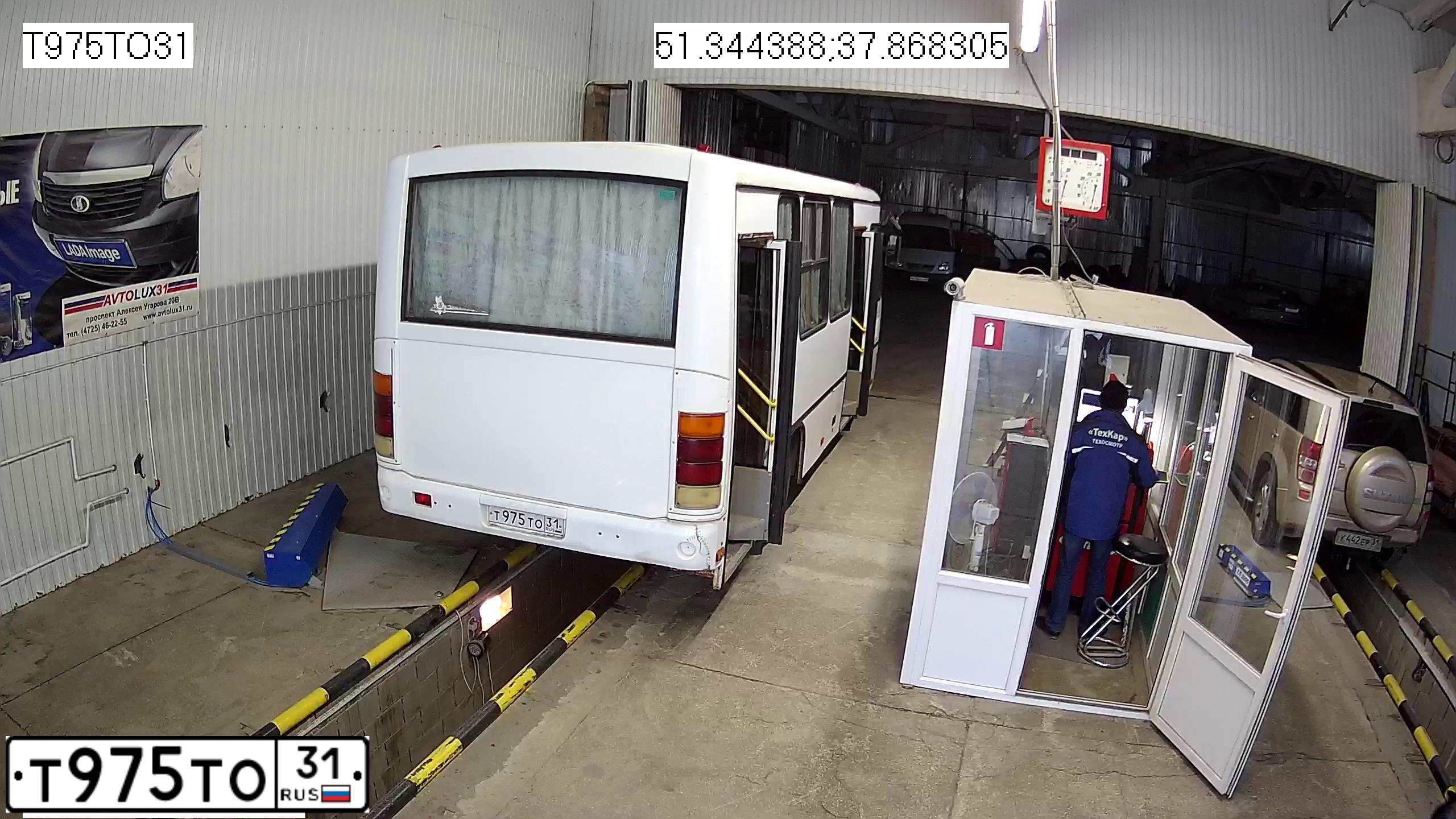 Фото автомобиля PAZ 3203, 2012 — госномер Т975ТО31. Цвет: Белый