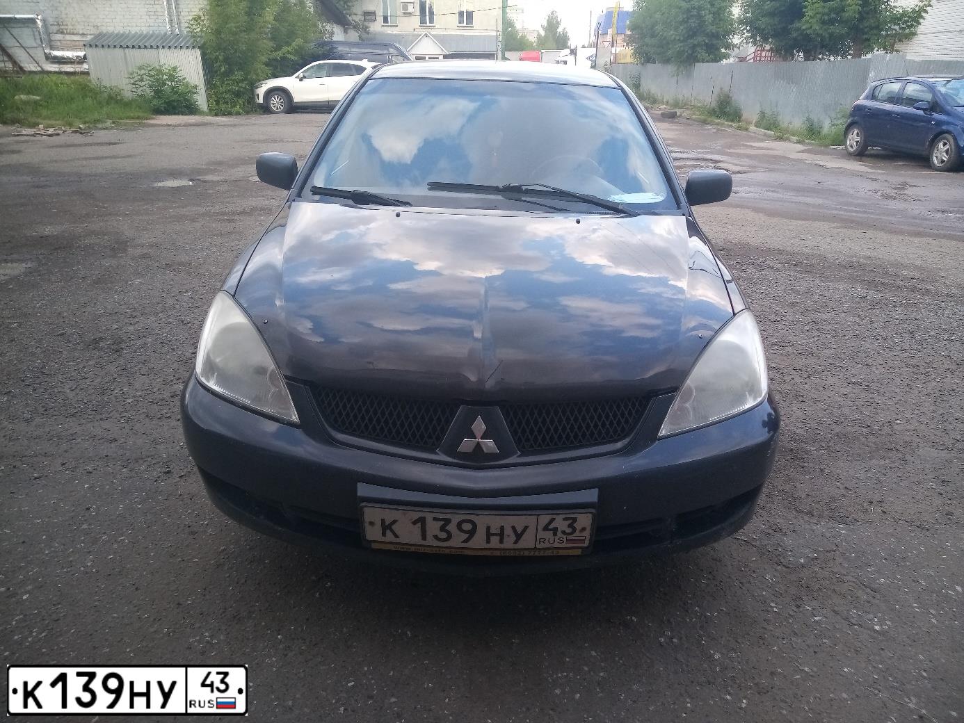 Фото автомобиля MITSUBISHI LANCER, 2005 — госномер Т507ЕС43. Цвет: ЧЕРНЫЙ