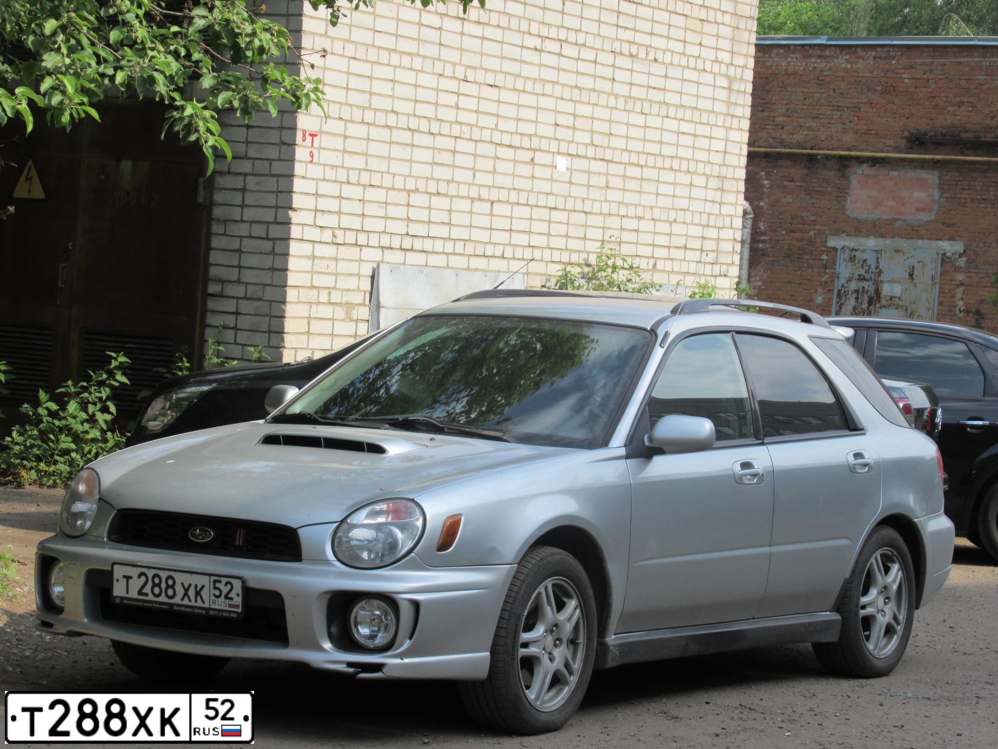 Фото автомобиля SUBARU IMPREZA, 2002 — госномер С849ЕХ550. Цвет: СВЕТЛО-СЕРЫЙ