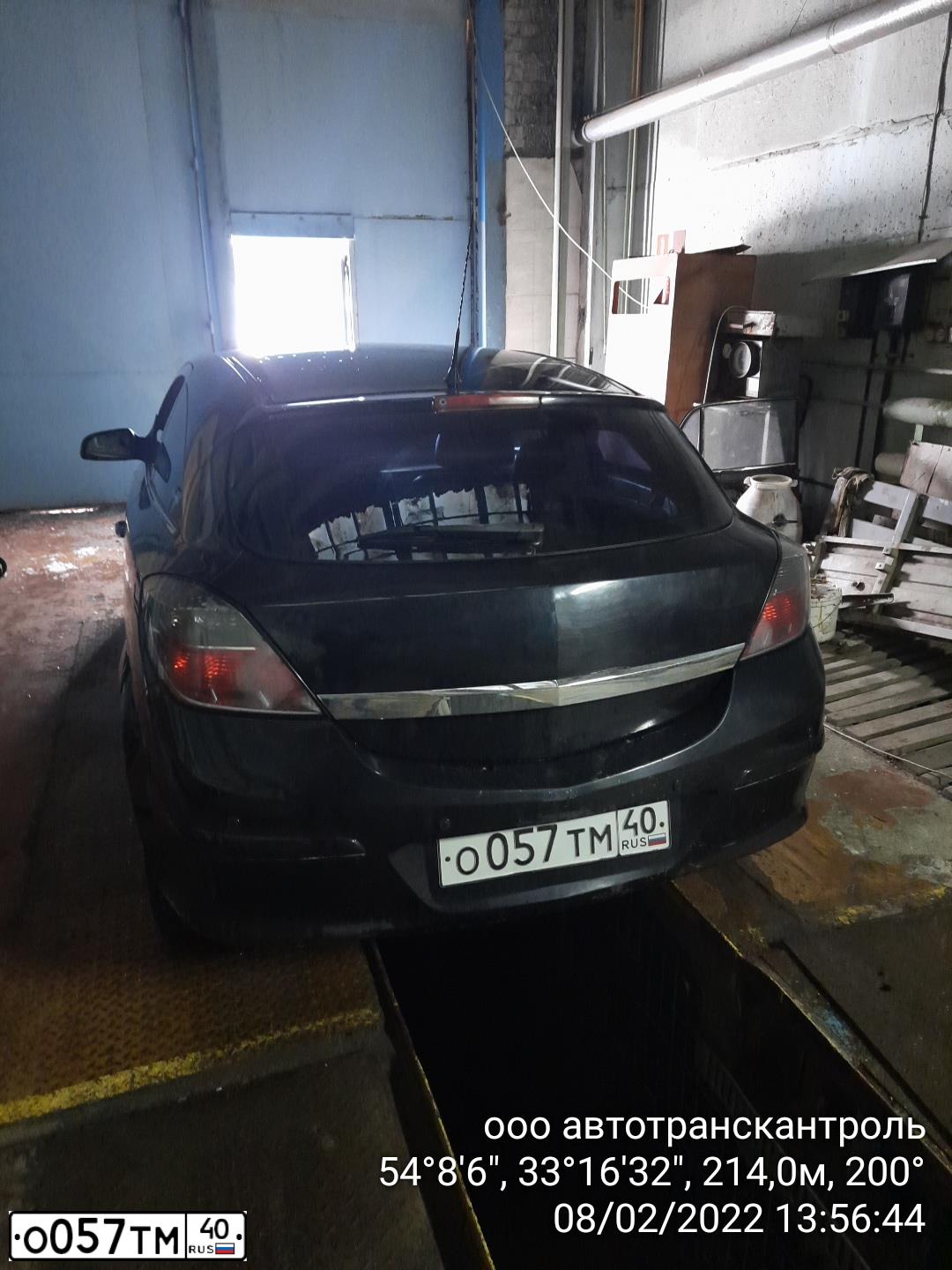 Фото автомобиля OPEL ASTRA, 2008 — госномер О057ТМ40. Цвет: ЧЕРНЫЙ