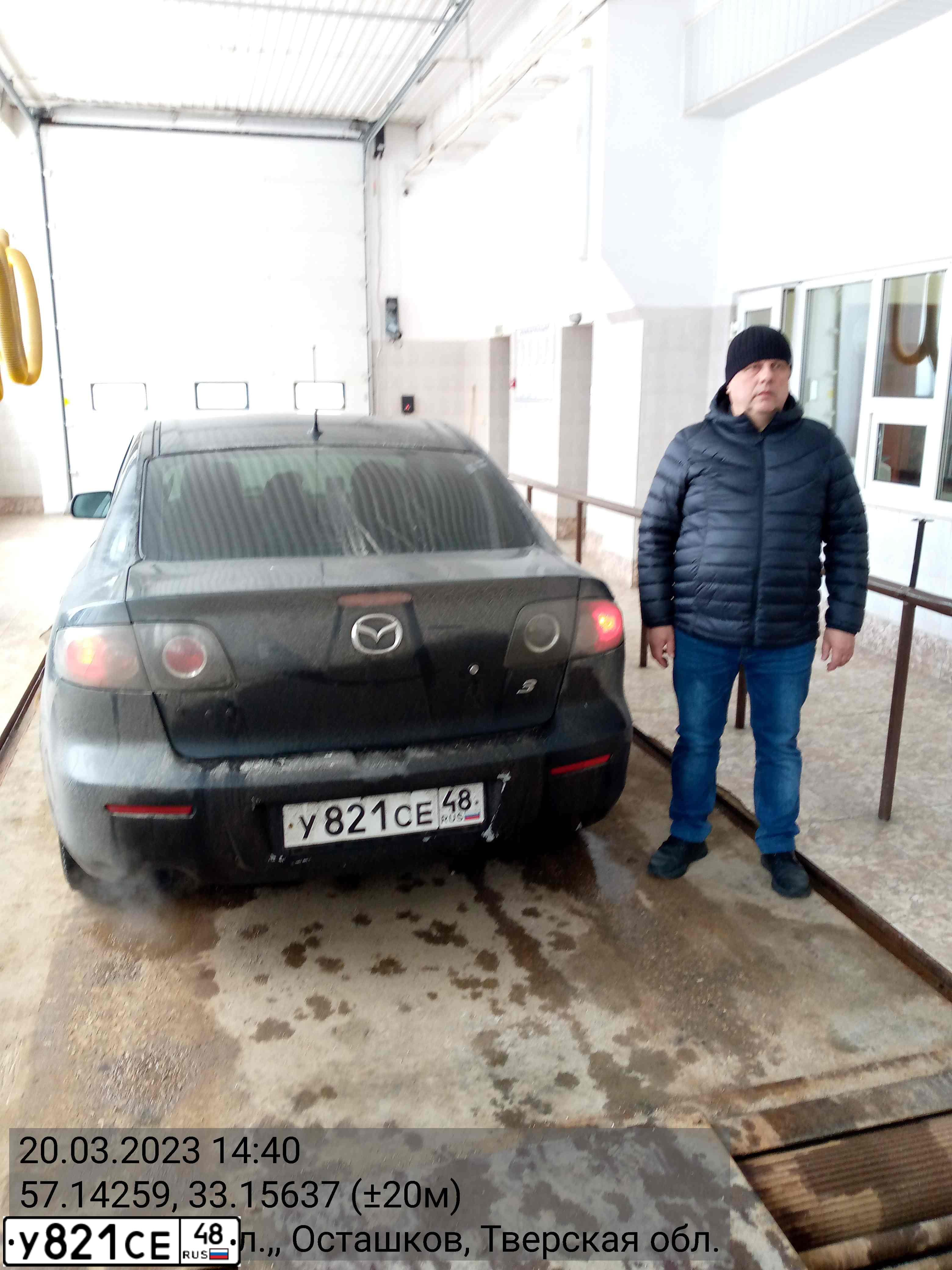 Фото автомобиля MAZDA 3, 2007 — госномер К322ТМ69. Цвет: ЧЕРНЫЙ