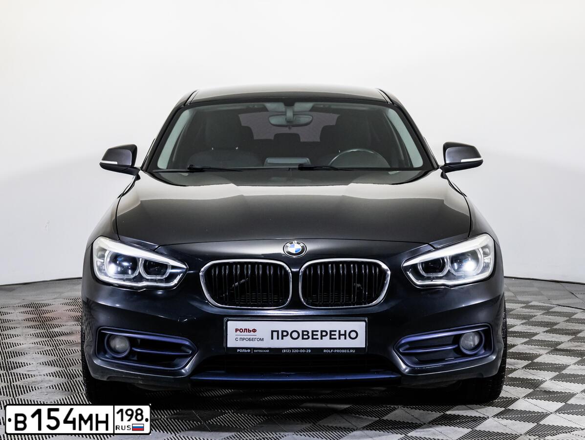 Фото автомобиля BMW SERIE 1, 2015 — госномер В154МН198. Цвет: ЧЕРНЫЙ