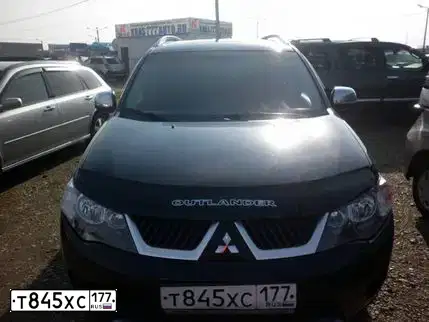 Фото автомобиля MITSUBISHI OUTLANDER, 2007 — госномер А346ОУ124. Цвет: ЧЕРНЫЙ