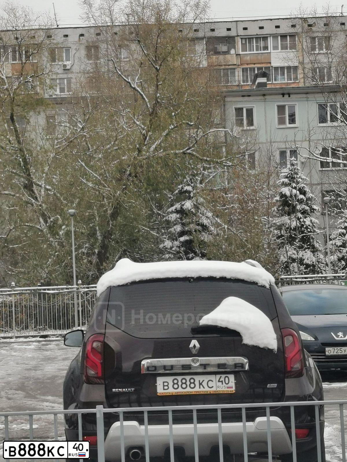 Фото автомобиля PEUGEOT 4007, 2011 — госномер В888КС40. Цвет: ЧЕРНЫЙ