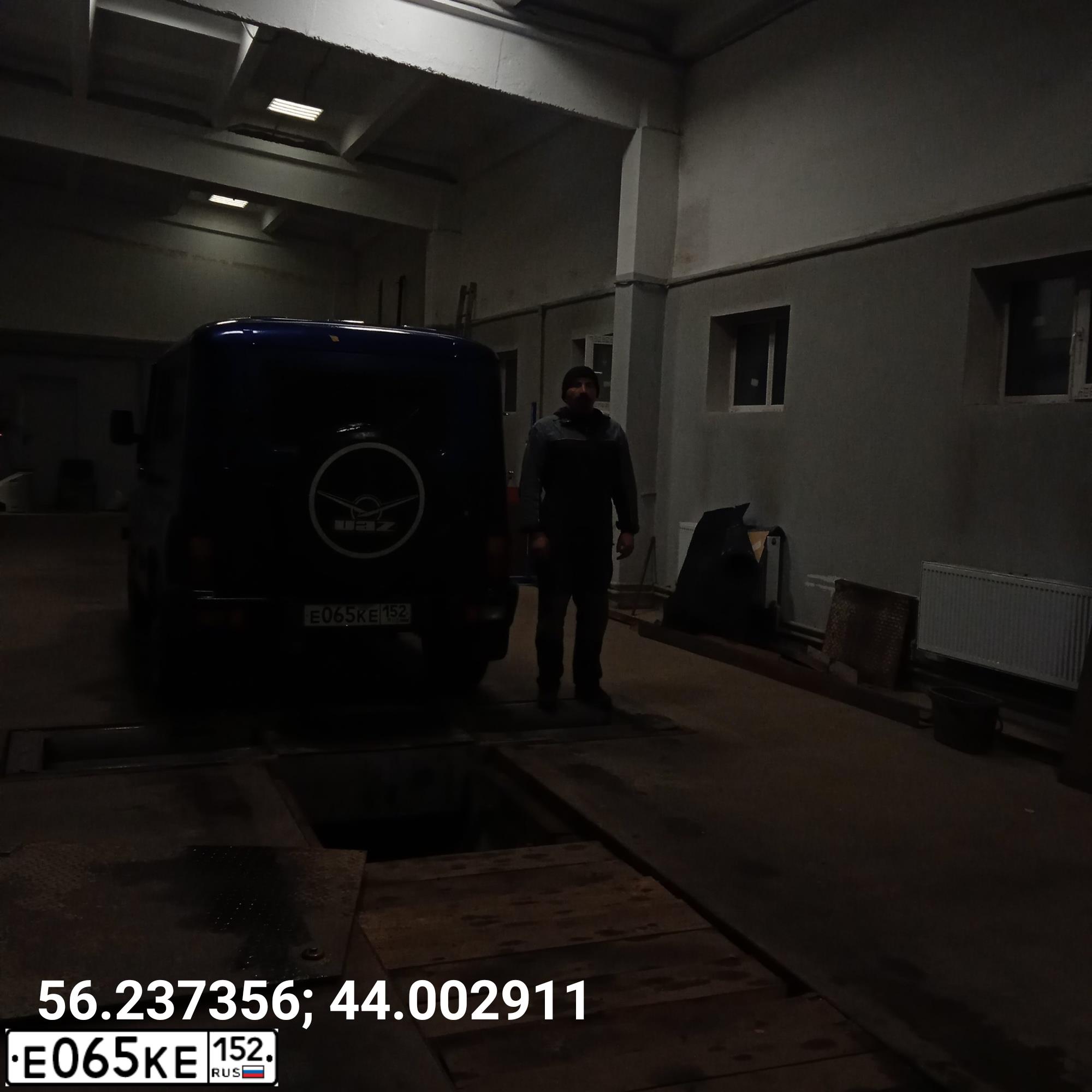 Фото автомобиля UAZ 3151 / HUNTER, 2011 — госномер Е065КЕ152. Цвет: синий