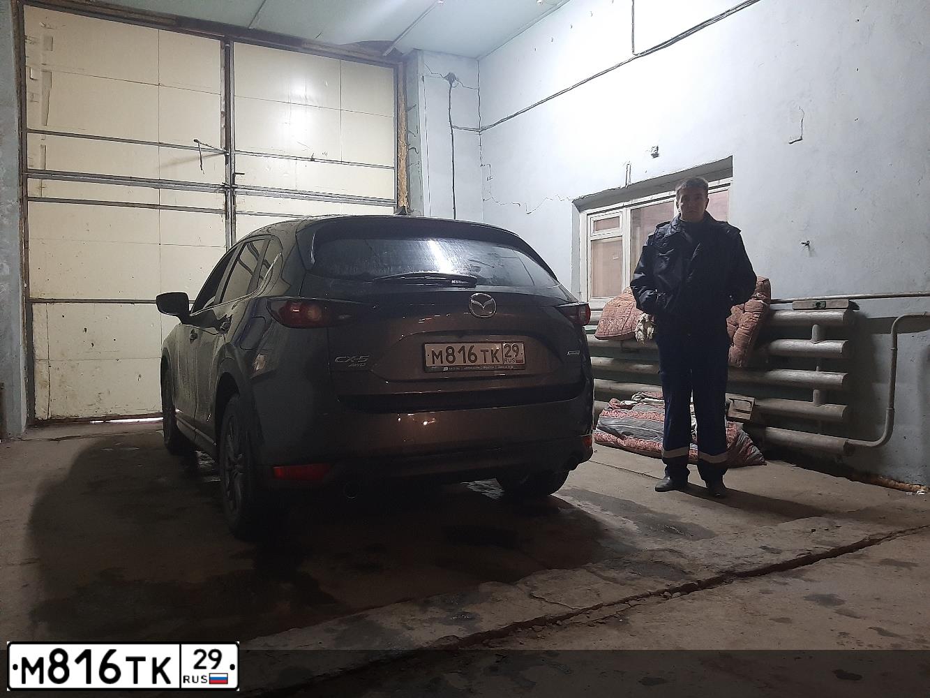 Фото автомобиля MAZDA CX-5, 2019 — госномер О289ОР29. Цвет: Коричневый