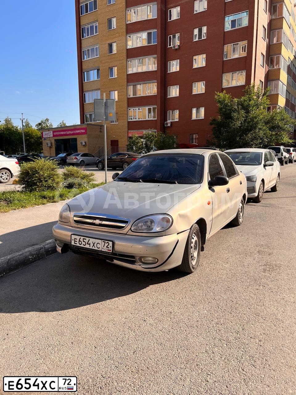 Фото автомобиля CHEVROLET LANOS, 2007 — госномер Х957СН72