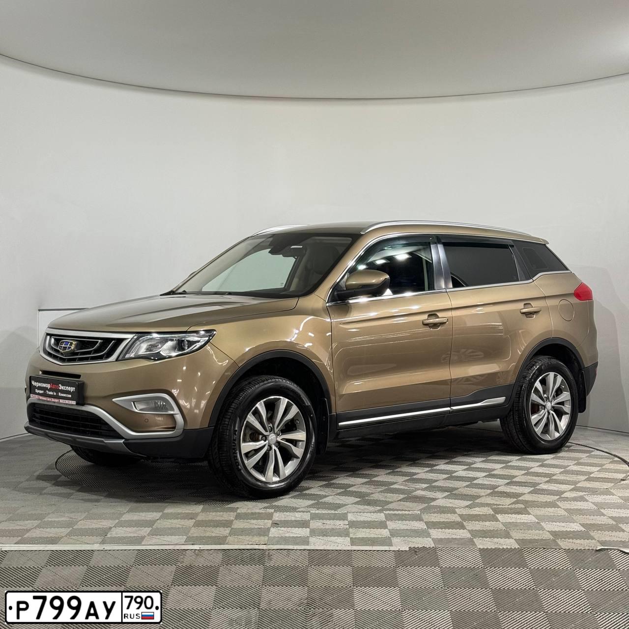 Фото автомобиля GEELY ATLAS, 2019 — госномер Н512МХ82. Цвет: БЕЖЕВЫЙ