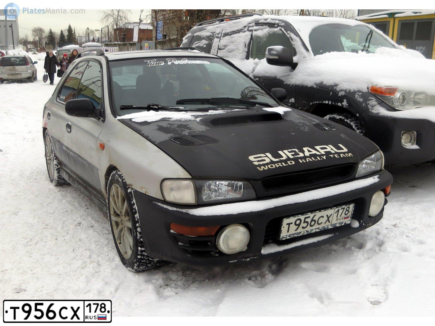 Фото автомобиля SUBARU IMPREZA, 1997 — госномер Е734УЕ62. Цвет: СЕРЕБРИСТЫЙ