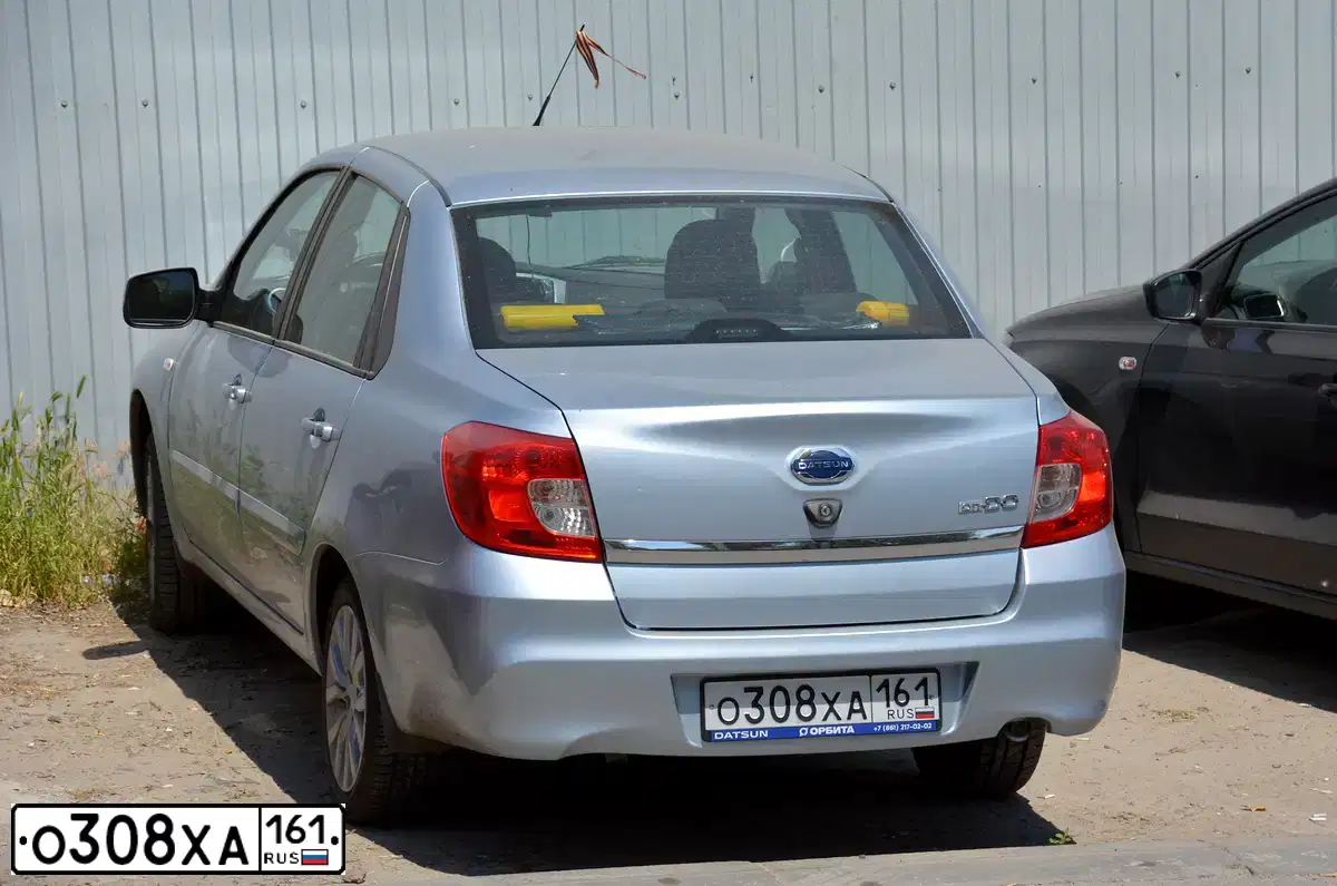 Фото автомобиля DATSUN ON-DO, 2016 — госномер Н606МТ761. Цвет: СВЕТЛО-ГОЛУБОЙ