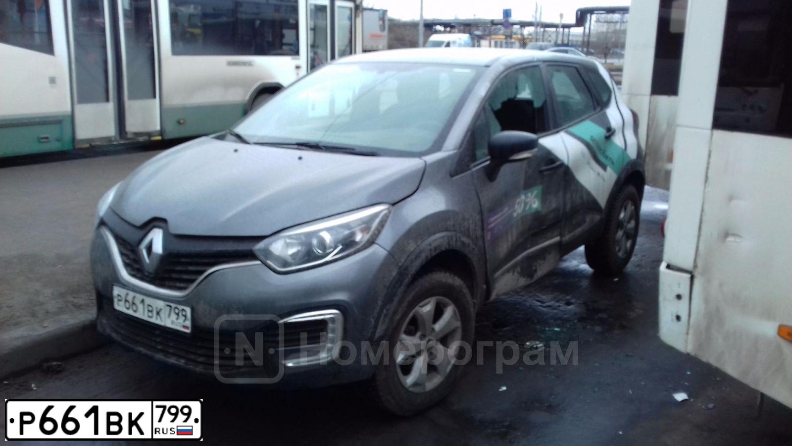 Фото автомобиля RENAULT KAPTUR, 2017 — госномер Р661ВК799. Цвет: ТЕМНО-СЕРЫЙ