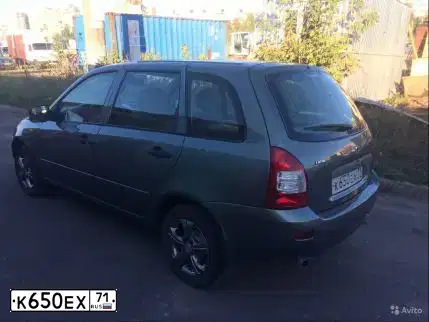 Фото автомобиля LADA 1117 KALINA, 2009 — госномер К650ЕХ71. Цвет: ТЕМНО-СЕРЫЙ МЕТАЛЛИК