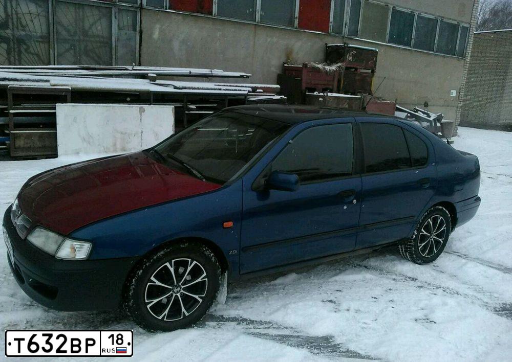 Фото автомобиля NISSAN PRIMERA, 1997 — госномер М287ВА196. Цвет: СИНИЙ