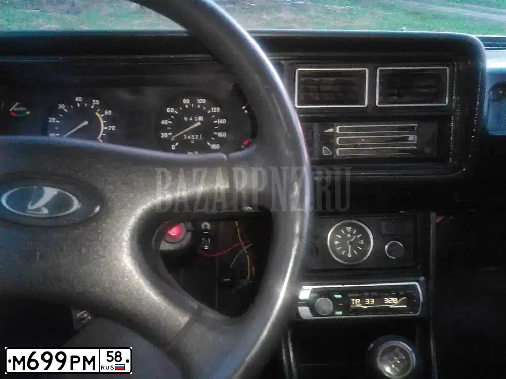 Фото автомобиля LADA 2107, 2002 — госномер М699РМ58. Цвет: Сине-зеленый