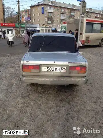 Фото автомобиля LADA 2107, 2010 — госномер Т502ЕН59. Цвет: СЕРЫЙ СВЕТЛЫЙ