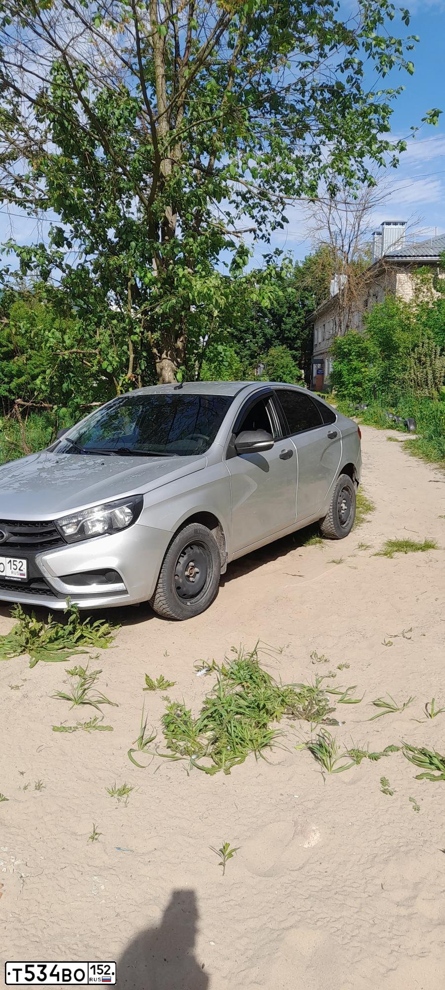 Фото автомобиля LADA VESTA, 2016 — госномер Т534ВО152. Цвет: Серебристый