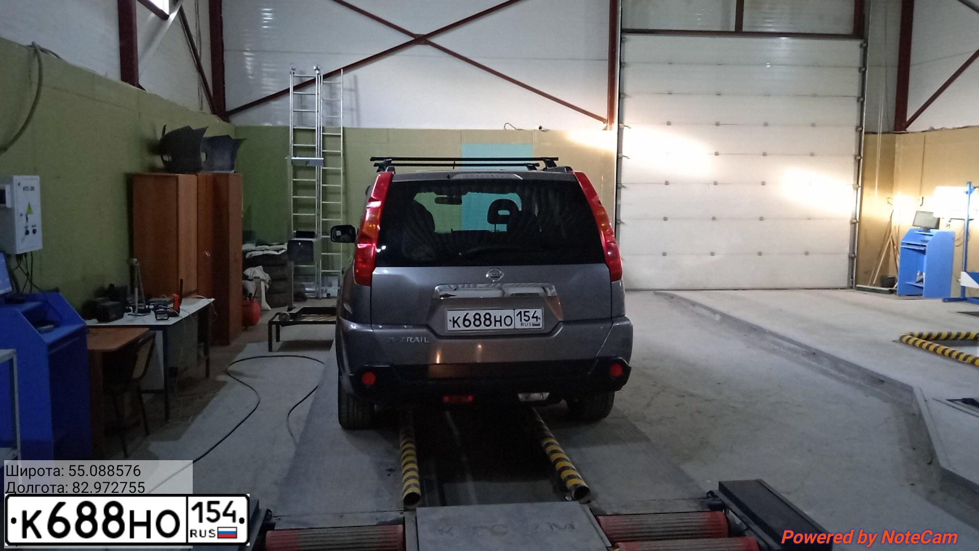 Фото автомобиля NISSAN X-TRAIL, 2008 — госномер К688НО154. Цвет: СЕРЫЙ