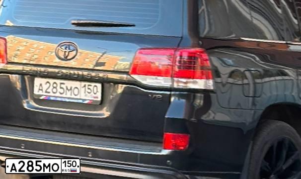 Фото автомобиля KIA RIO, 2012 — госномер А285МО150. Цвет: ЧЕРНЫЙ