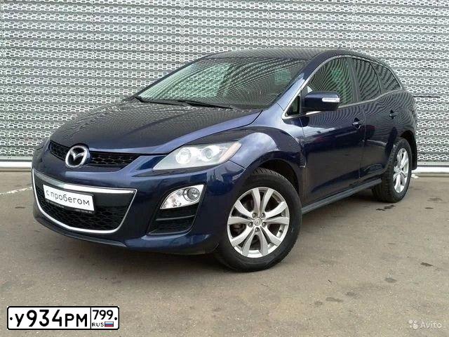 Фото автомобиля MAZDA CX-7, 2011 — госномер У934РМ799. Цвет: СИНИЙ ТЕМНЫЙ