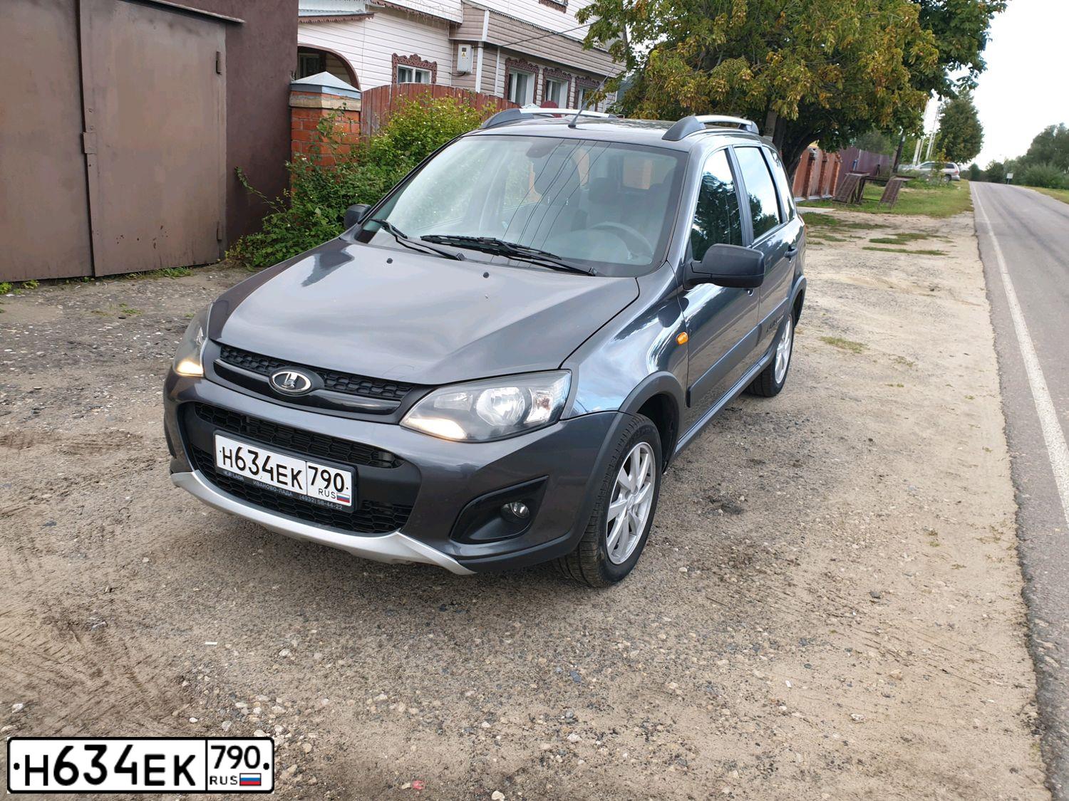 Фото автомобиля LADA 2194 KALINA, 2016 — госномер Р499КА07. Цвет: СЕРЕБРИСТО-ТЕМНО СЕРЫЙ