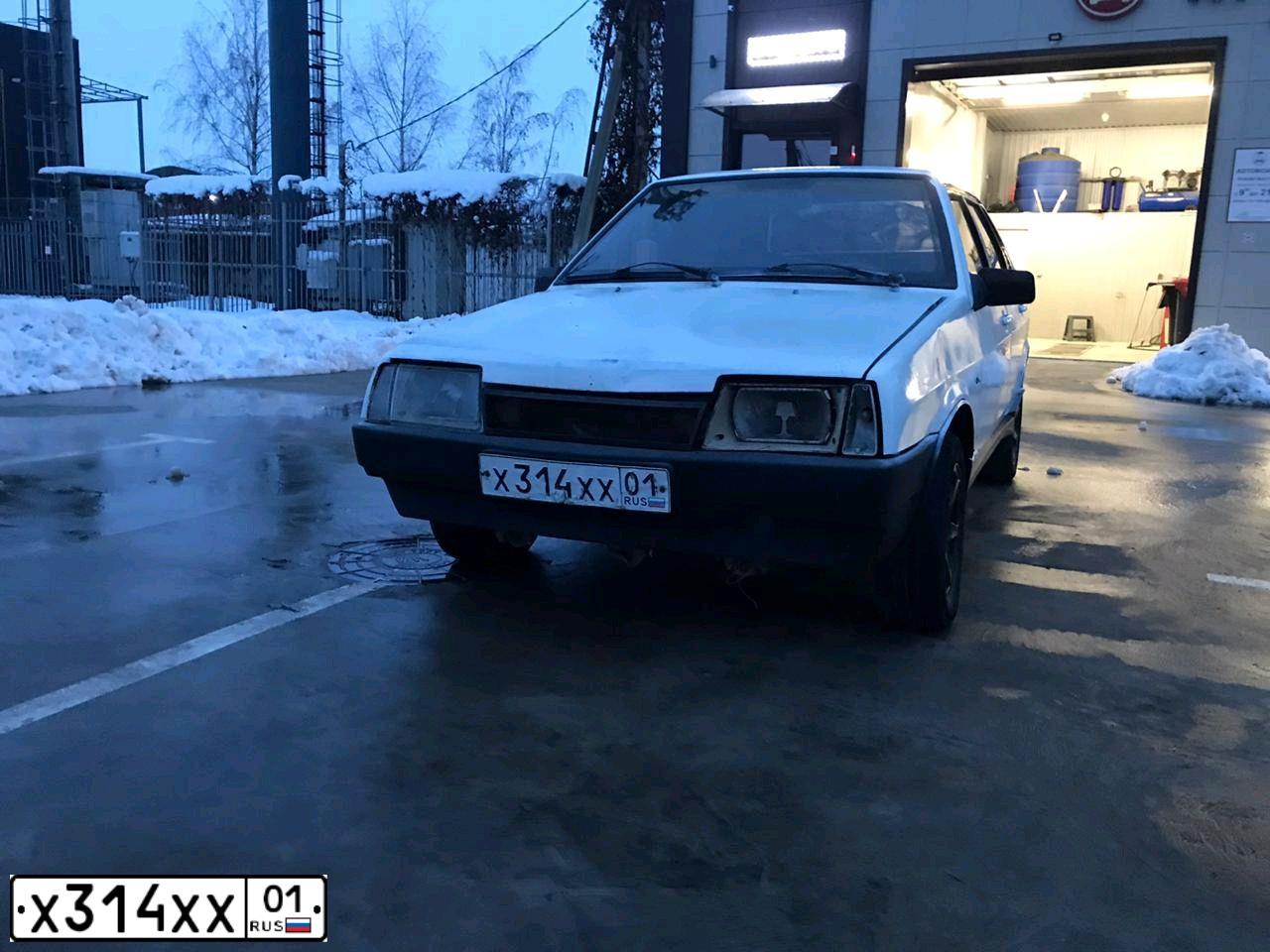 Фото автомобиля LADA 2109 SAMARA, 1998 — госномер Н245НТ23. Цвет: Белый