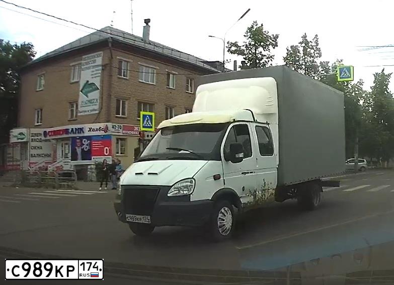 Фото автомобиля GAZ 3302 EL, 1910 — госномер С989КР174. Цвет: БЕЛЫЙ