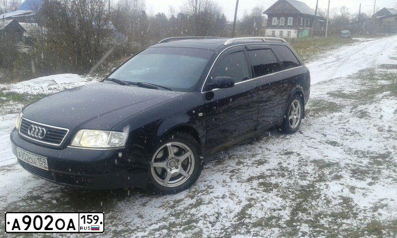 Фото автомобиля AUDI A6, 2000 — госномер Р635АУ04. Цвет: Темно-синий