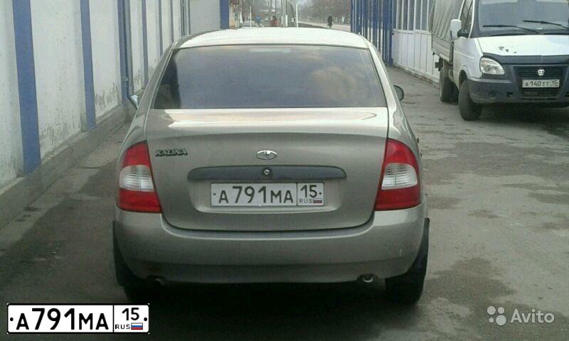 Фото автомобиля LADA 1118 KALINA, 2006 — госномер Н586СХ15. Цвет: БЕЖЕВО-СЕРЫЙ