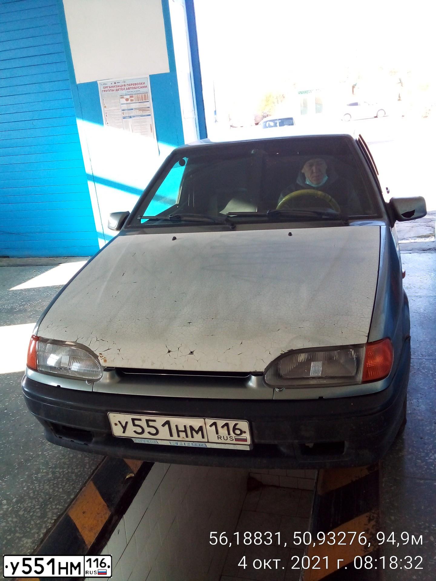Фото автомобиля LADA 2114 SAMARA, 2007 — госномер У551НМ116. Цвет: СРЕДНИЙ СЕРО-ЗЕЛЕНЫЙ МЕТ