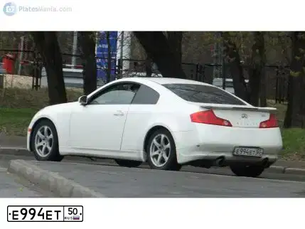 Фото автомобиля INFINITI G, 2003 — госномер М676ВА13. Цвет: Белый