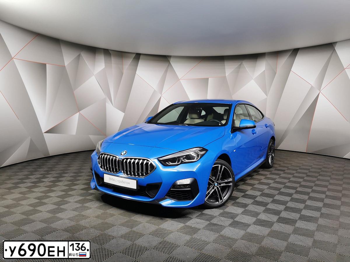 Фото автомобиля BMW 218I, 2021 — госномер У690ЕН136. Цвет: синий