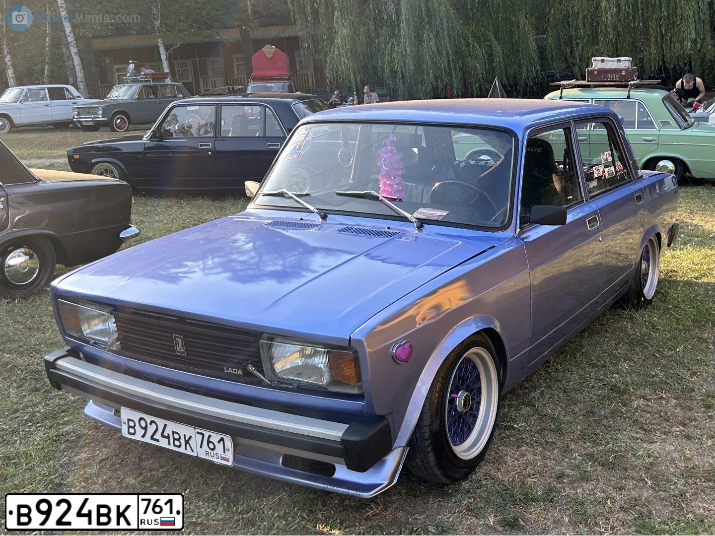 Фото автомобиля LADA 2107, 2002 — госномер В924ВК761. Цвет: СИНЕ-ЗЕЛЕНЫЙ