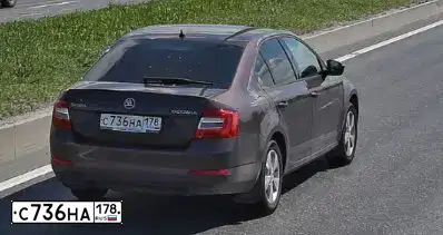 Фото автомобиля SKODA OCTAVIA, 2015 — госномер С736НА178. Цвет: КОРИЧНЕВЫЙ