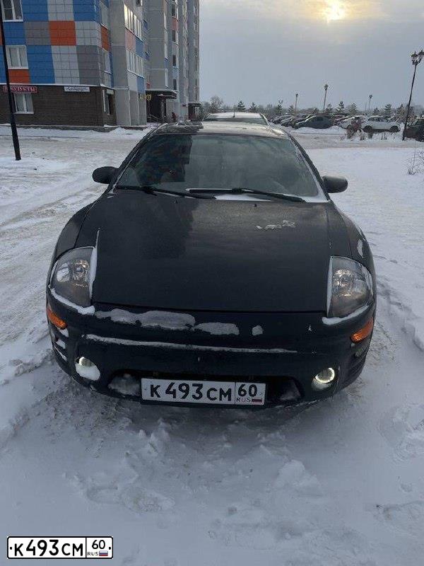 Фото автомобиля MITSUBISHI ECLIPSE, 2000 — госномер В473ТО69. Цвет: ЧЕРНЫЙ