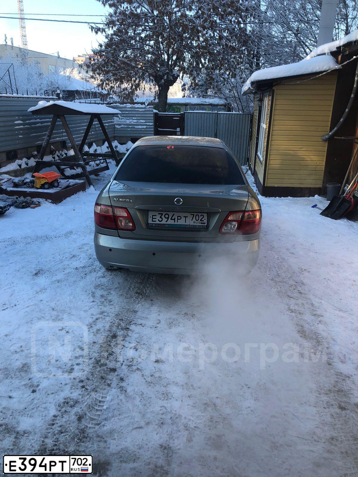 Фото автомобиля NISSAN ALMERA, 2005 — госномер Е073МТ156. Цвет: ЗЕЛЕНЫЙ