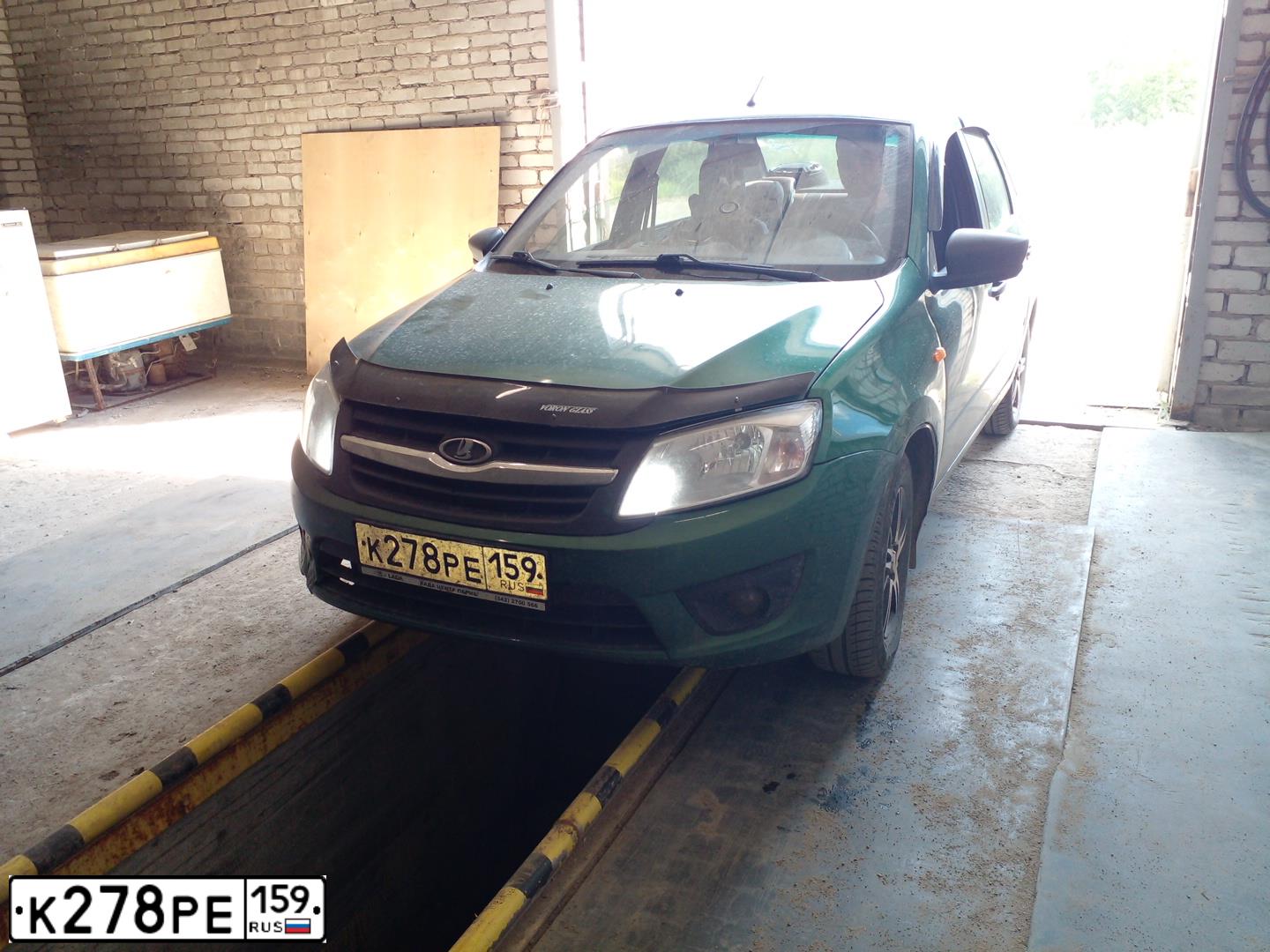 Фото автомобиля LADA 2190 GRANTA, 2017 — госномер К278РЕ159. Цвет: СЕРЕБРИСТО-ЗЕЛЕНЫЙ